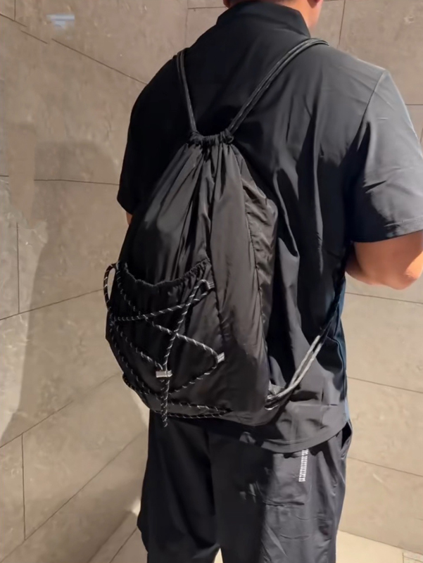 Drawstring Gym Bag - SHELKSBAG Sac à dos unisexe en