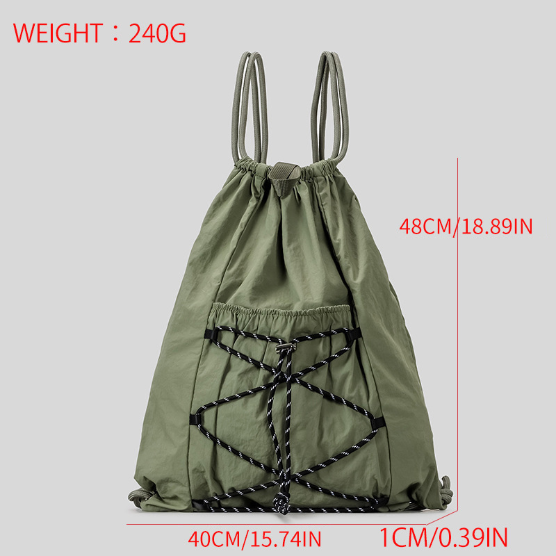 SHELKSBAG Sac à dos unisexe en - Drawstring Gym Bag avis et prix